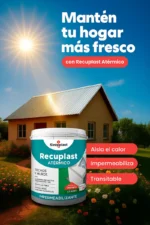 Recuplast Atermico Membrana Impermeabilizante 20kg Acabado Mate Color Blanco - Image 6