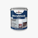 Recublock 3en1 Bloqueador, Sellador Y Látex Antihongo Acabado Mate Color Blanco