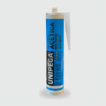 Sellador Adhesivo de Silicona Acética Unipega Negro 280 ml